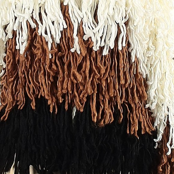 💋BOHO CHIC💋 Gorgeous Color Block Shaggy Cardigan - Picture 10 of 13